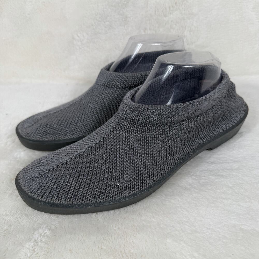 Arcopedico Women’s 41 Gray Knit Slip On Comfort Shoes Made in Portugal